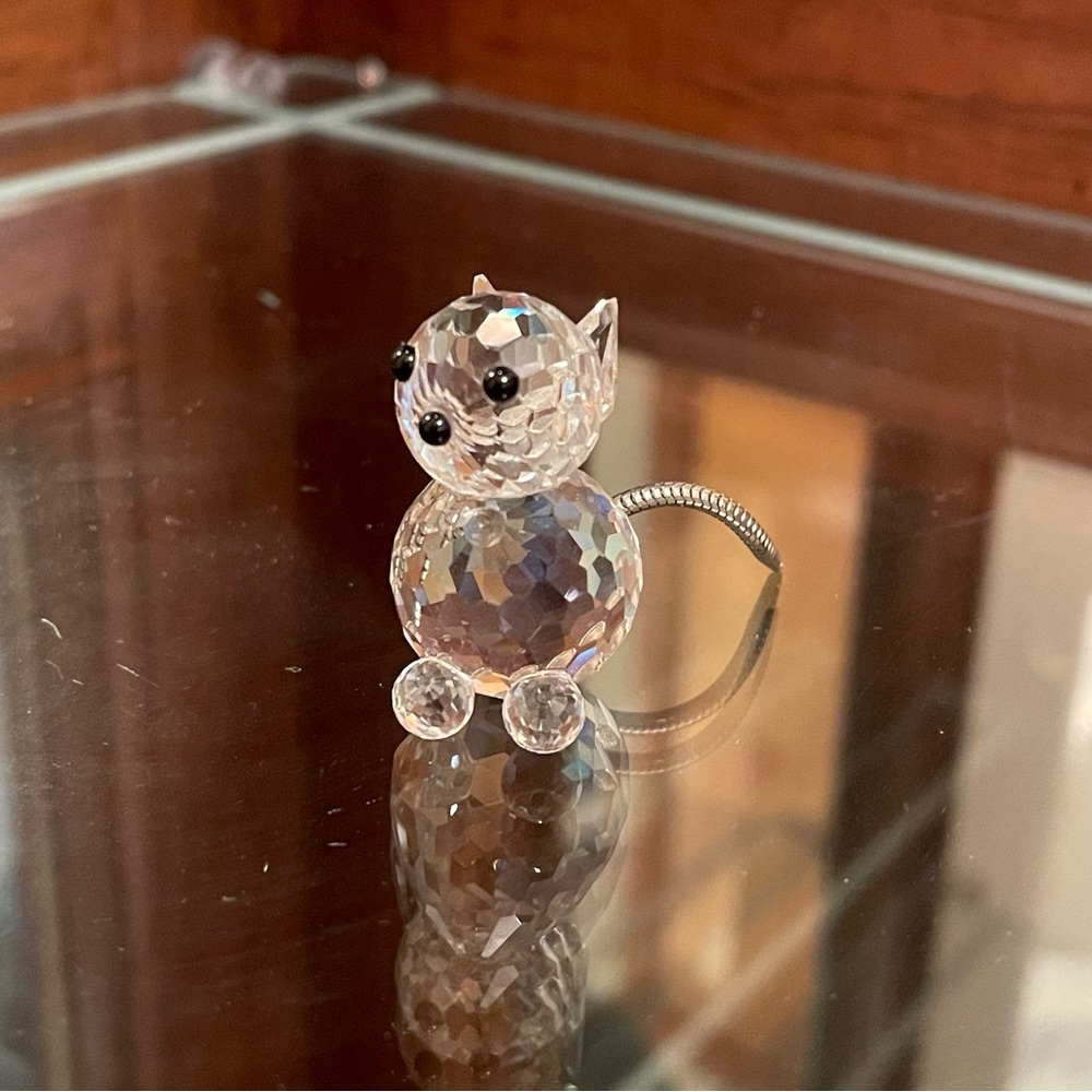 Swarovski | Crystal Miniature Cat with Chain Tail